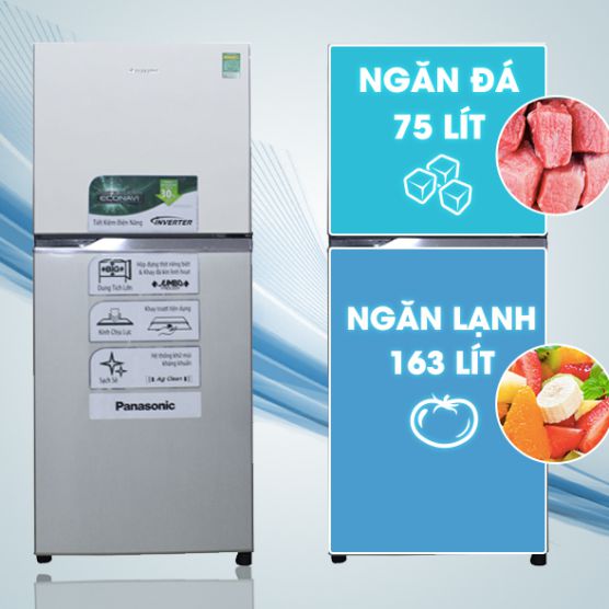 TỦ LẠNH PANASONIC TWIN JUMBO NR-BL267VSVN